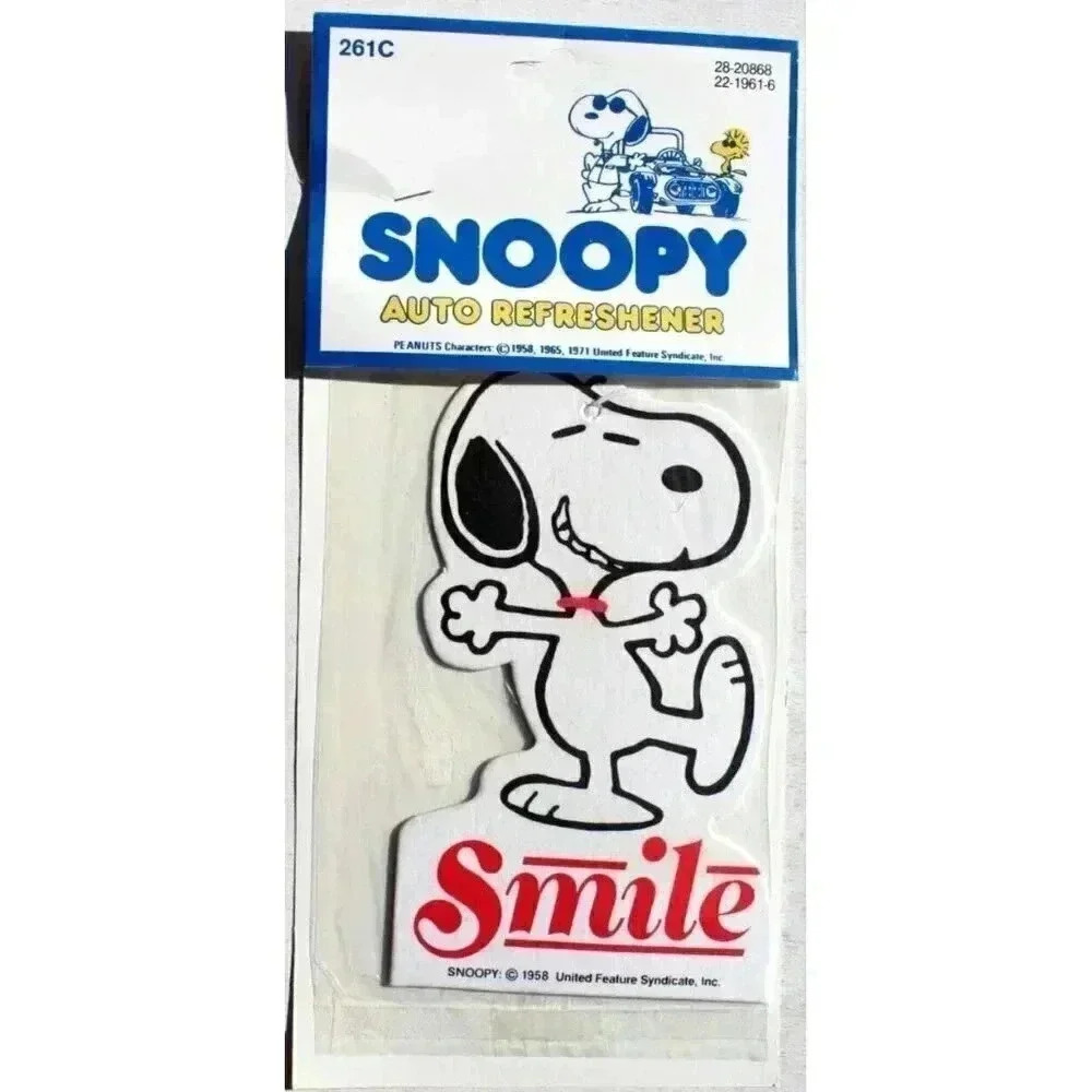 Sealed Vintage 1958 Smilie Peanuts Gang Snoopy Auto Refreshener